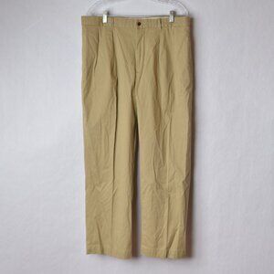 Vintage Polo Ralph Lauren Golf Pants Mens 35X30 Tan Cotton Stretch Twill Preppy